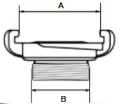 Jungtis gost išorinis sriegis